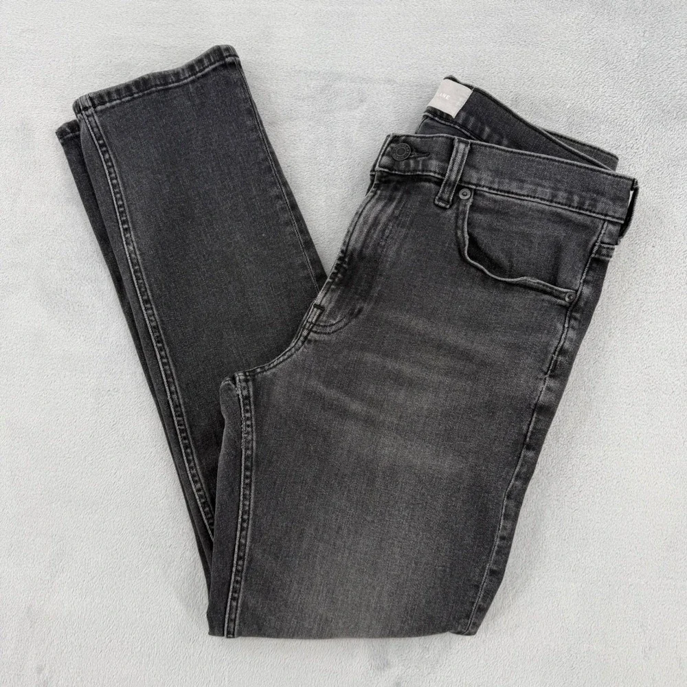 Everlane‎ Slim Straight Denim Jeans Faded Charcoal Black Women's Size 33x30